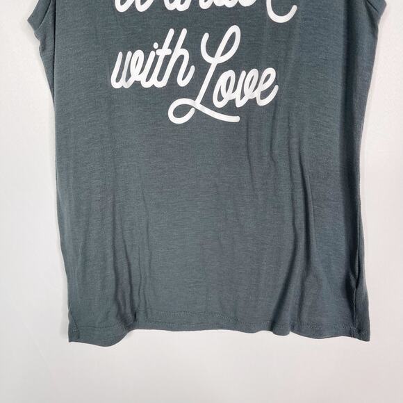 Spiritual Gangster Small S Gray Wander With Love Tank Top Chakra Tank Army Crew - Picture 4 of 10